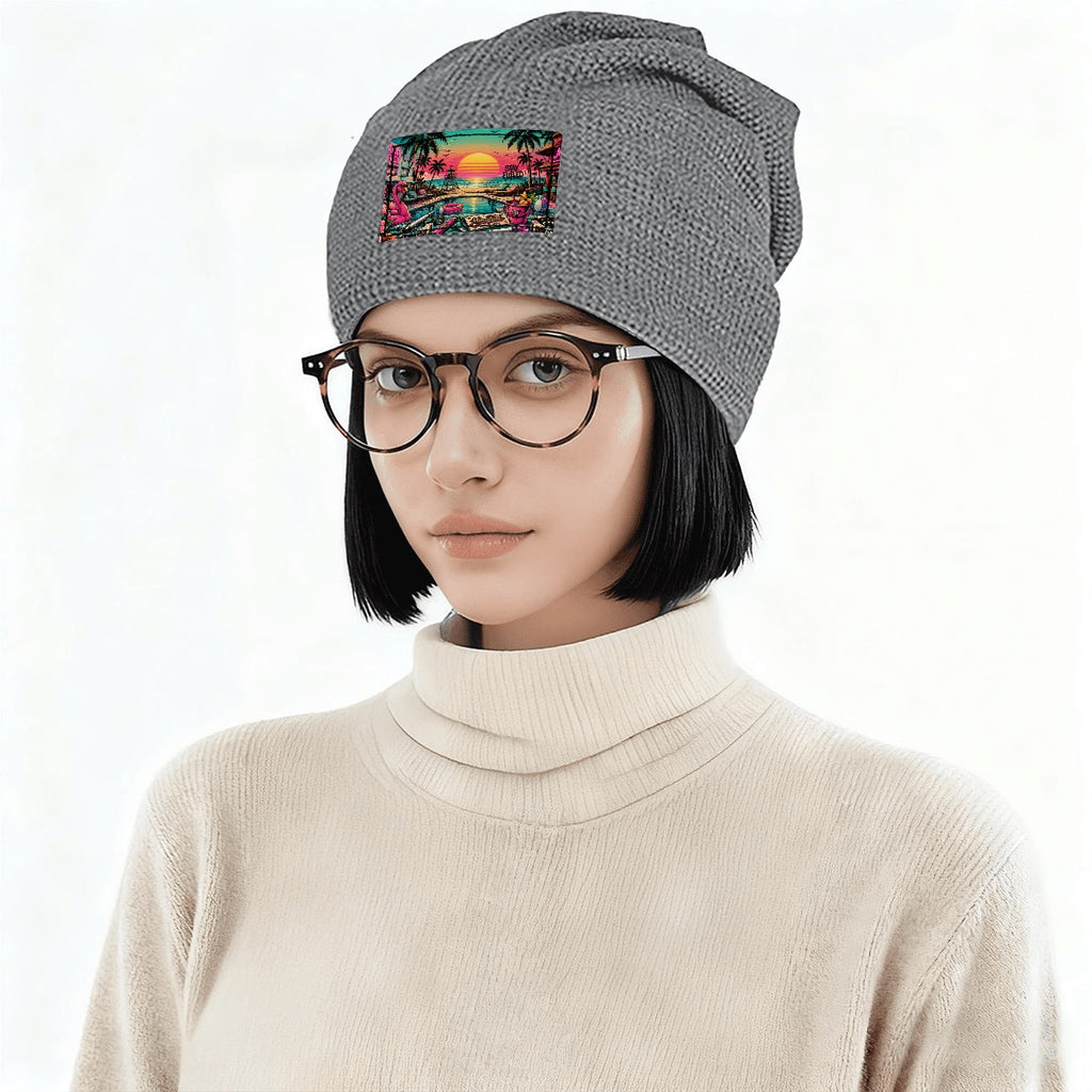 Waffle Knit Pullover Hat