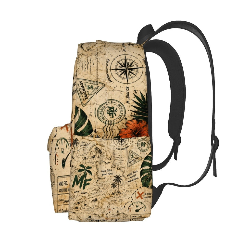 Large Capacity Oxford Backpack with Cloth Side Pockets