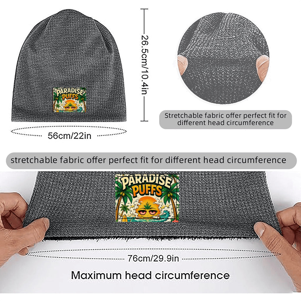 Waffle Knit Pullover Hat