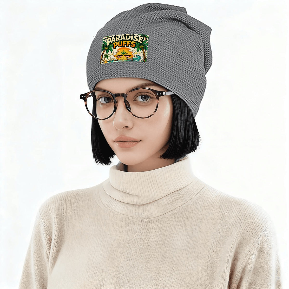 Waffle Knit Pullover Hat
