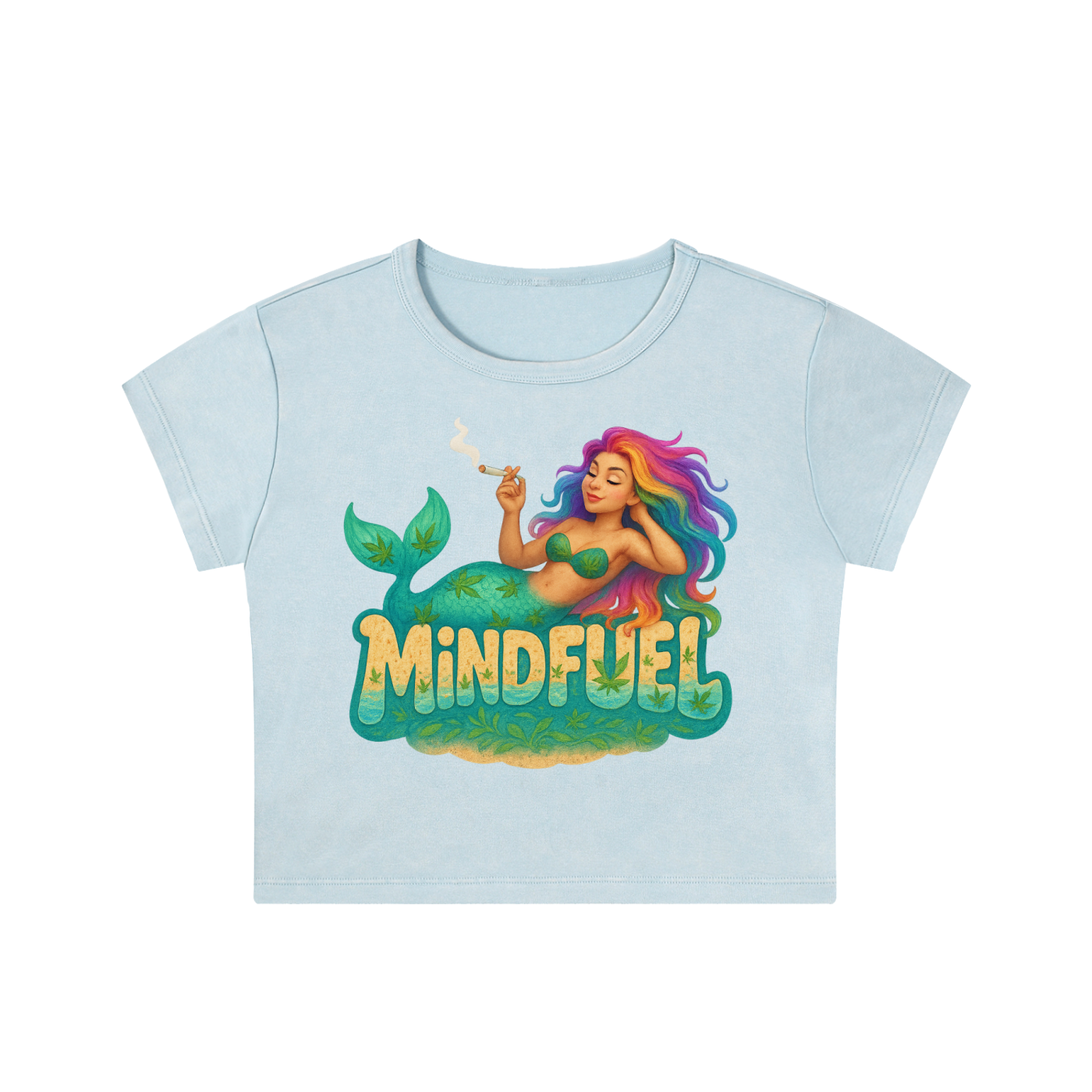 Snow Washed Crop Top