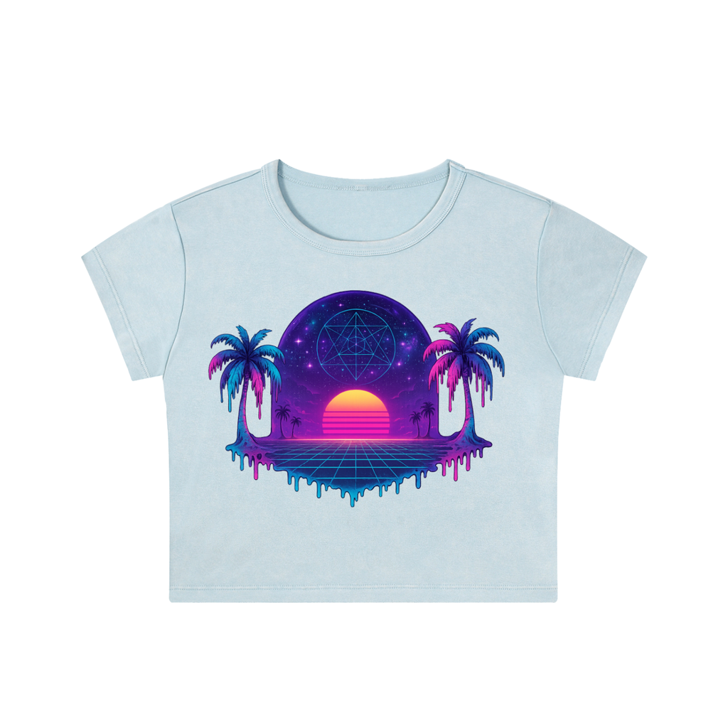 Snow Washed Crop Top