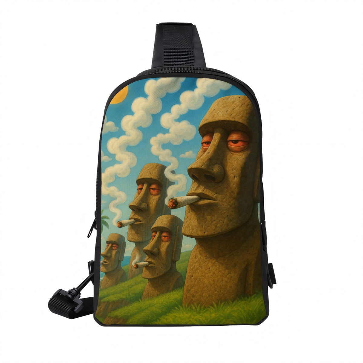 Double Layer CrossBody Bag Chest Bag