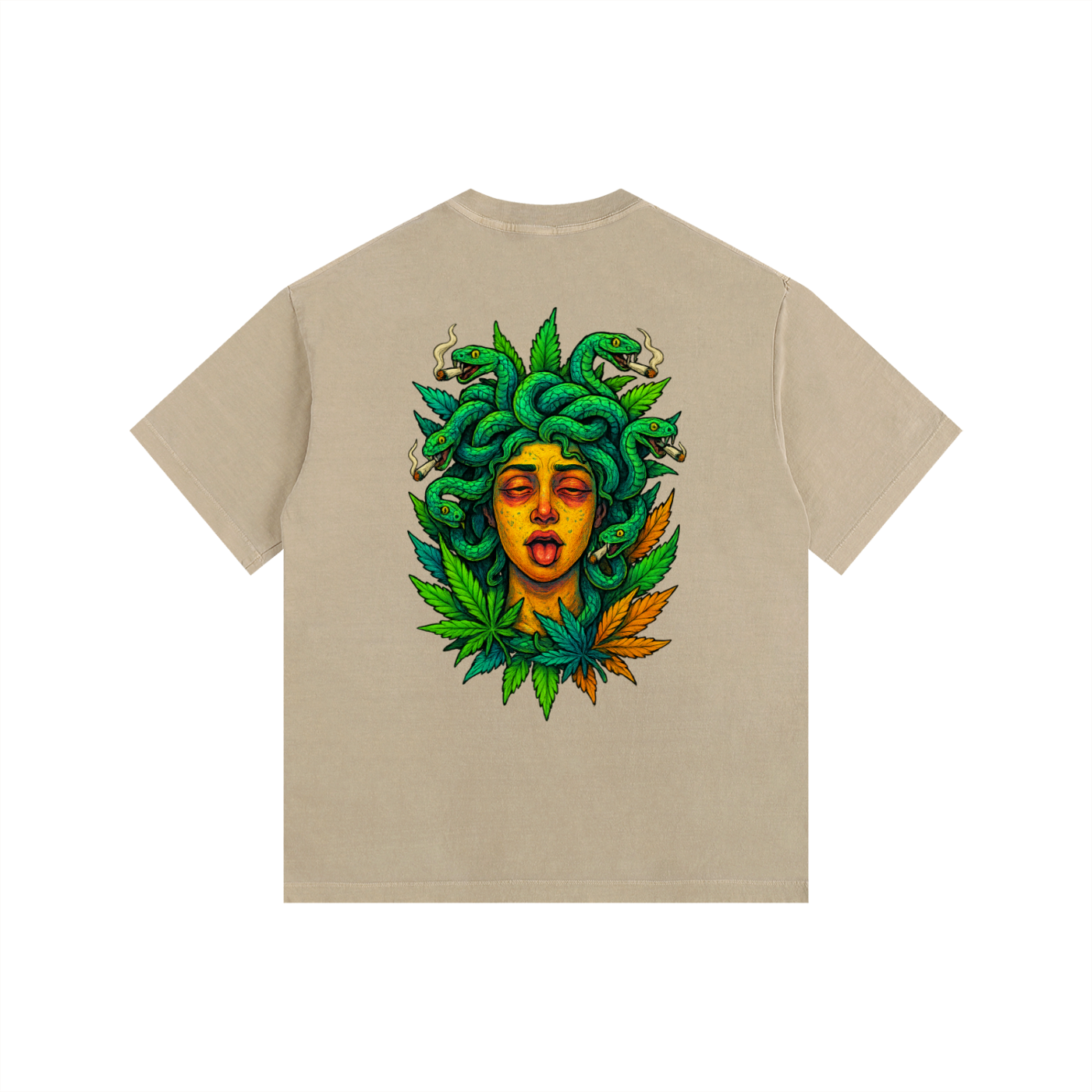Vintage Washed Oversized Cotton T-Shirt