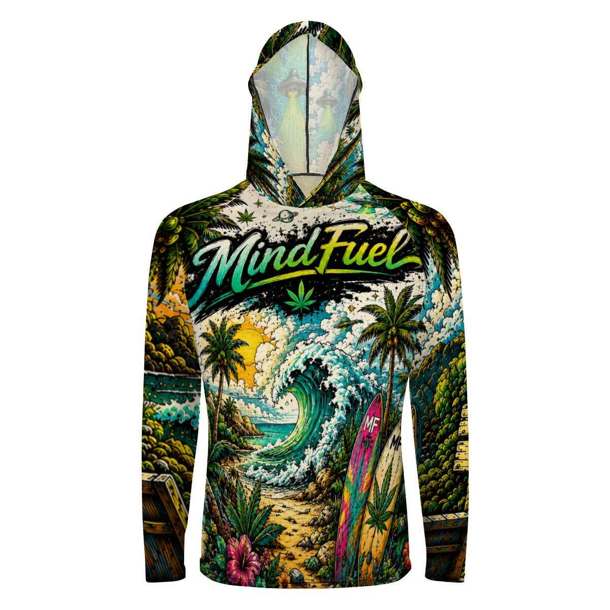 Men's Sun Shirt Ice Silk Hooded Tee