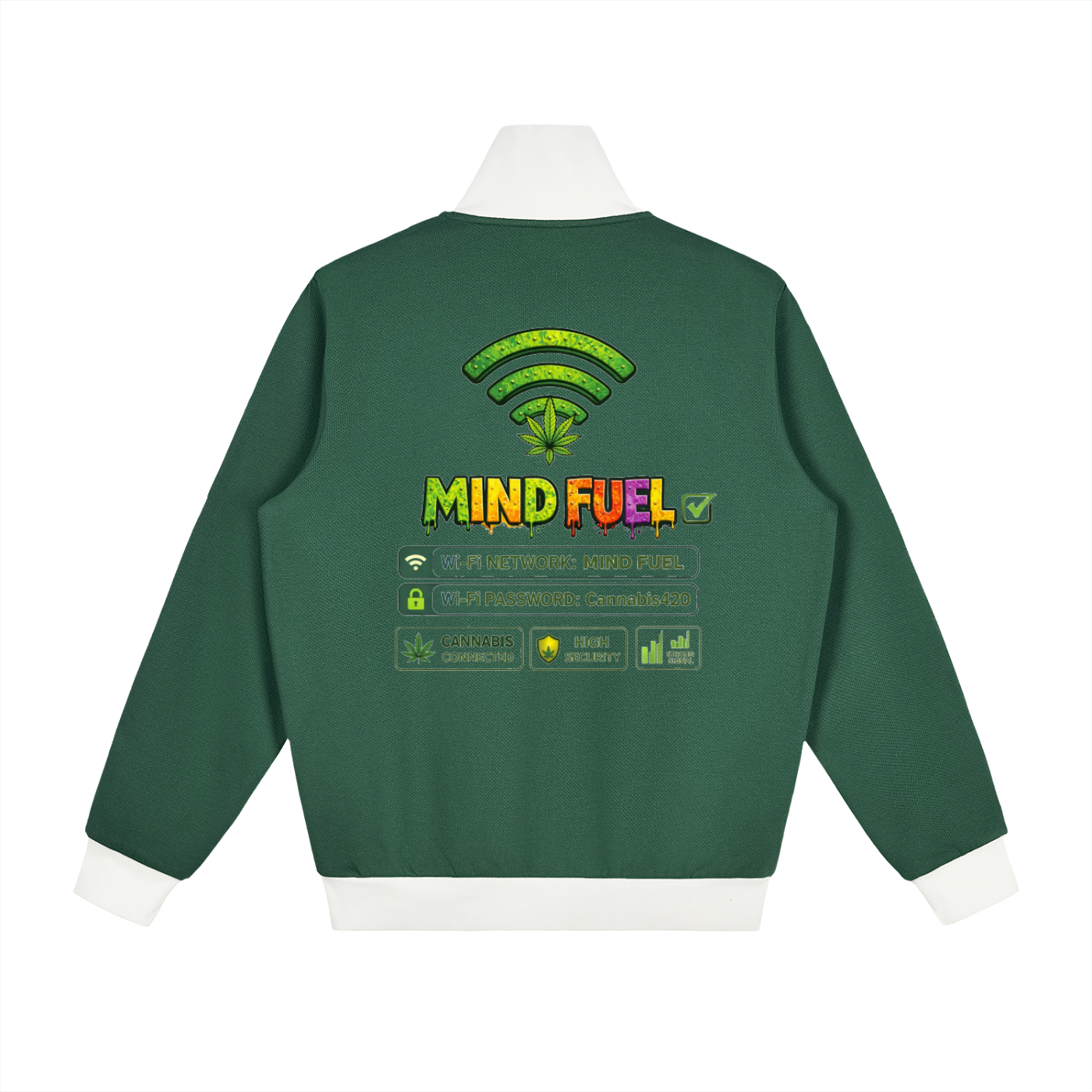 Contrast Side Stripe Fleece Track Jacket