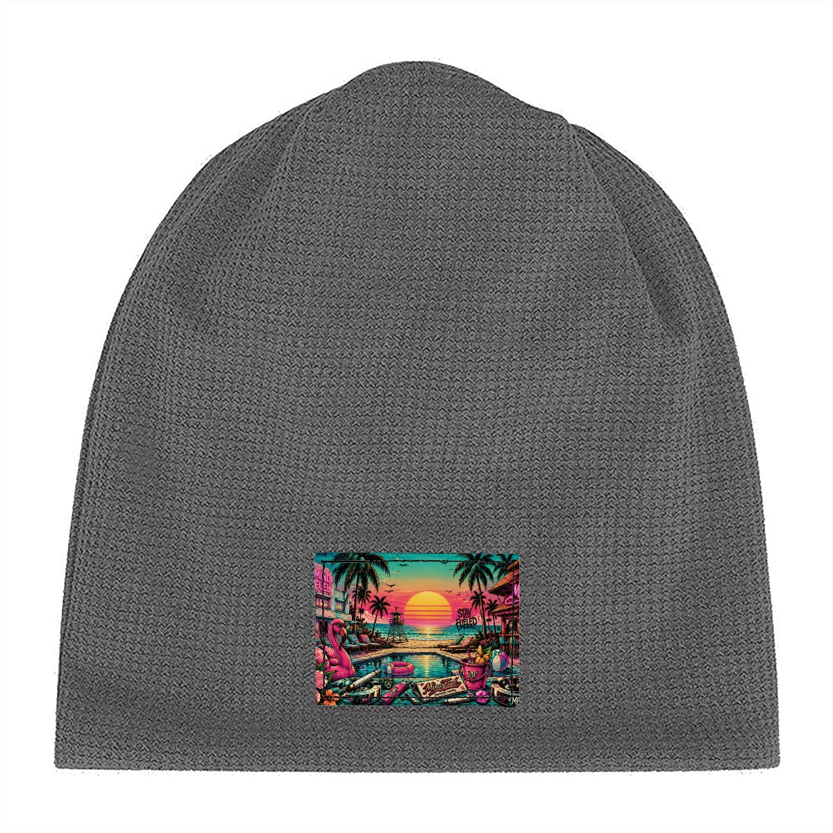 Waffle Knit Pullover Hat