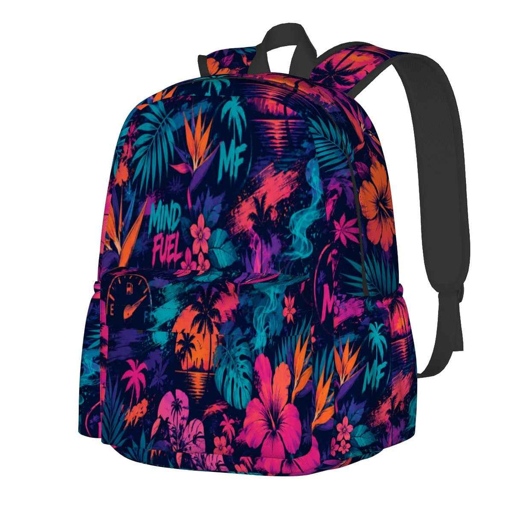 Large Capacity Oxford Backpack with Cloth Side Pockets