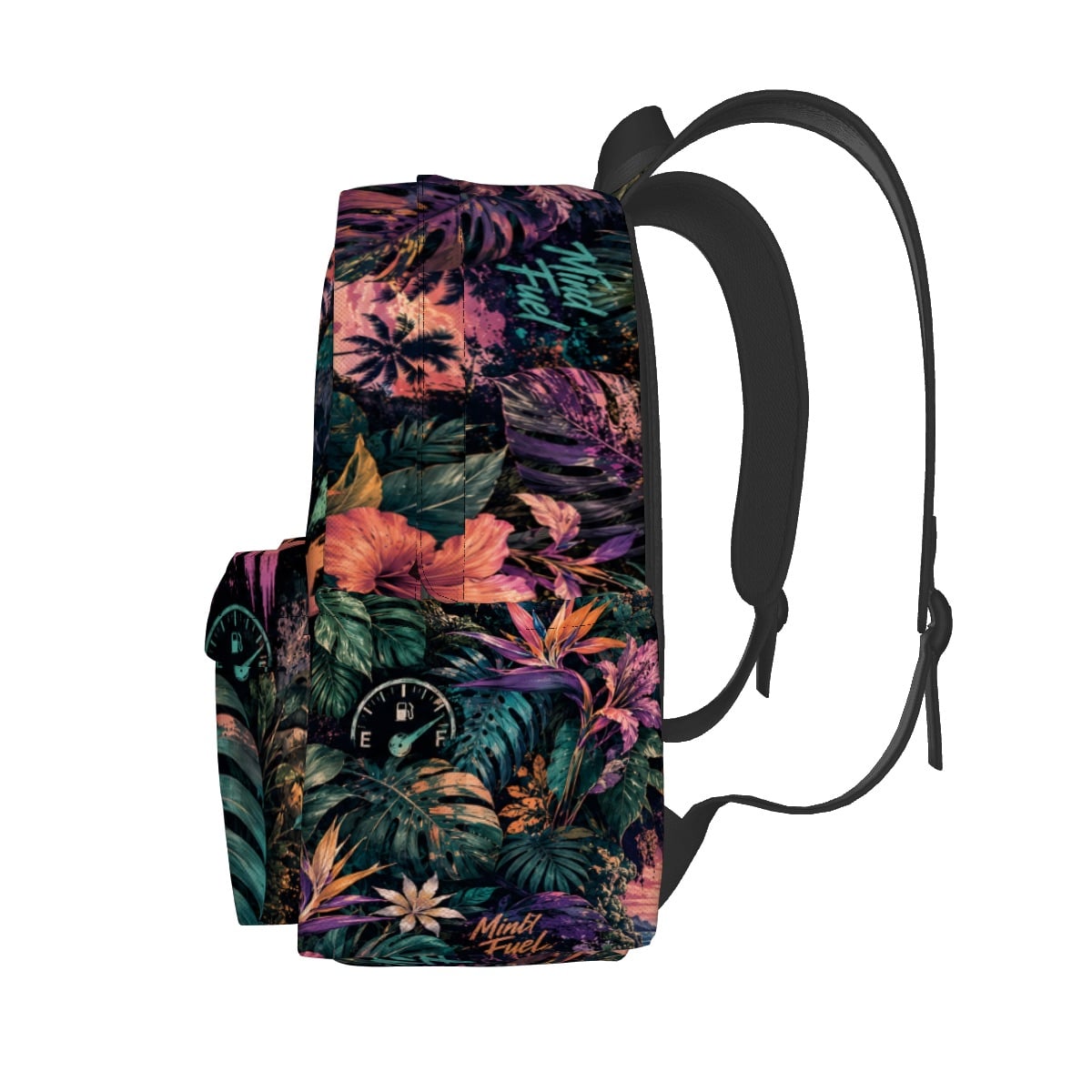 Large Capacity Oxford Backpack with Cloth Side Pockets