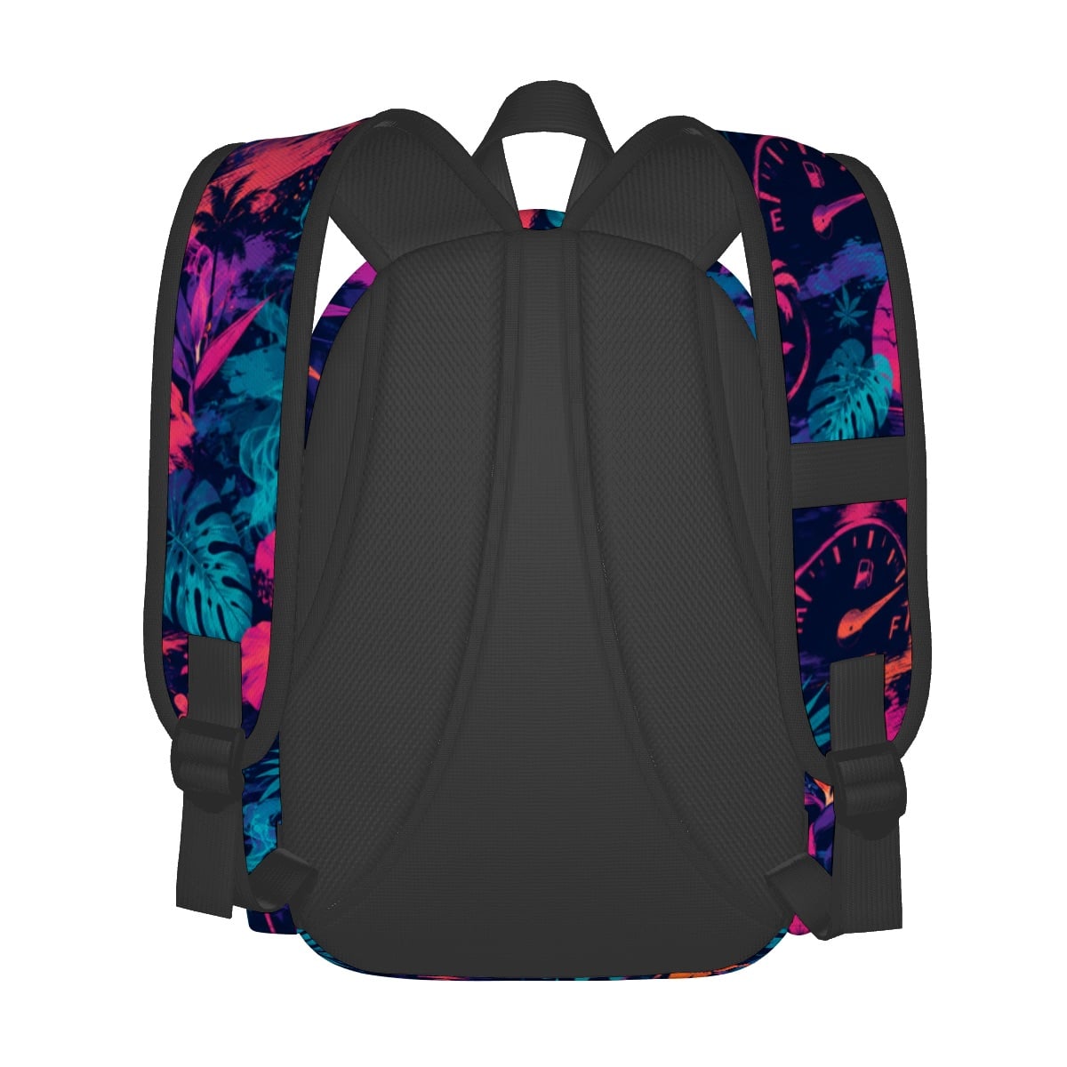 Large Capacity Oxford Backpack with Cloth Side Pockets