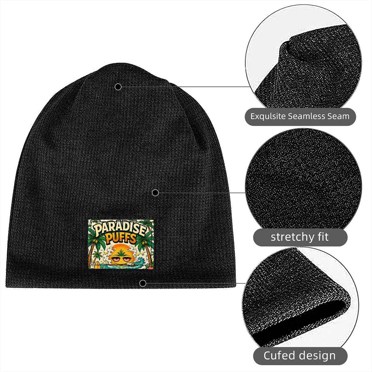 Waffle Knit Pullover Hat