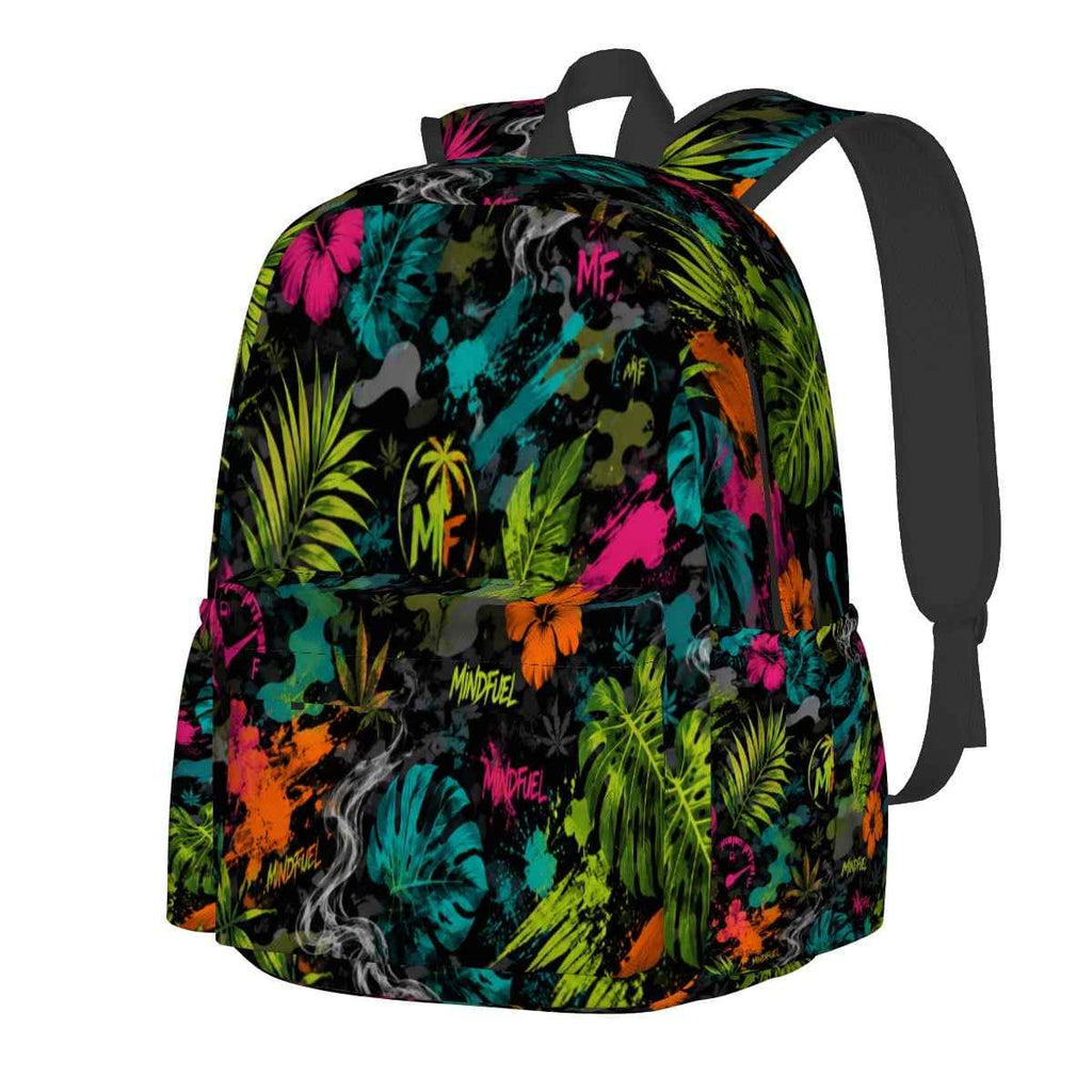 Large Capacity Oxford Backpack with Cloth Side Pockets