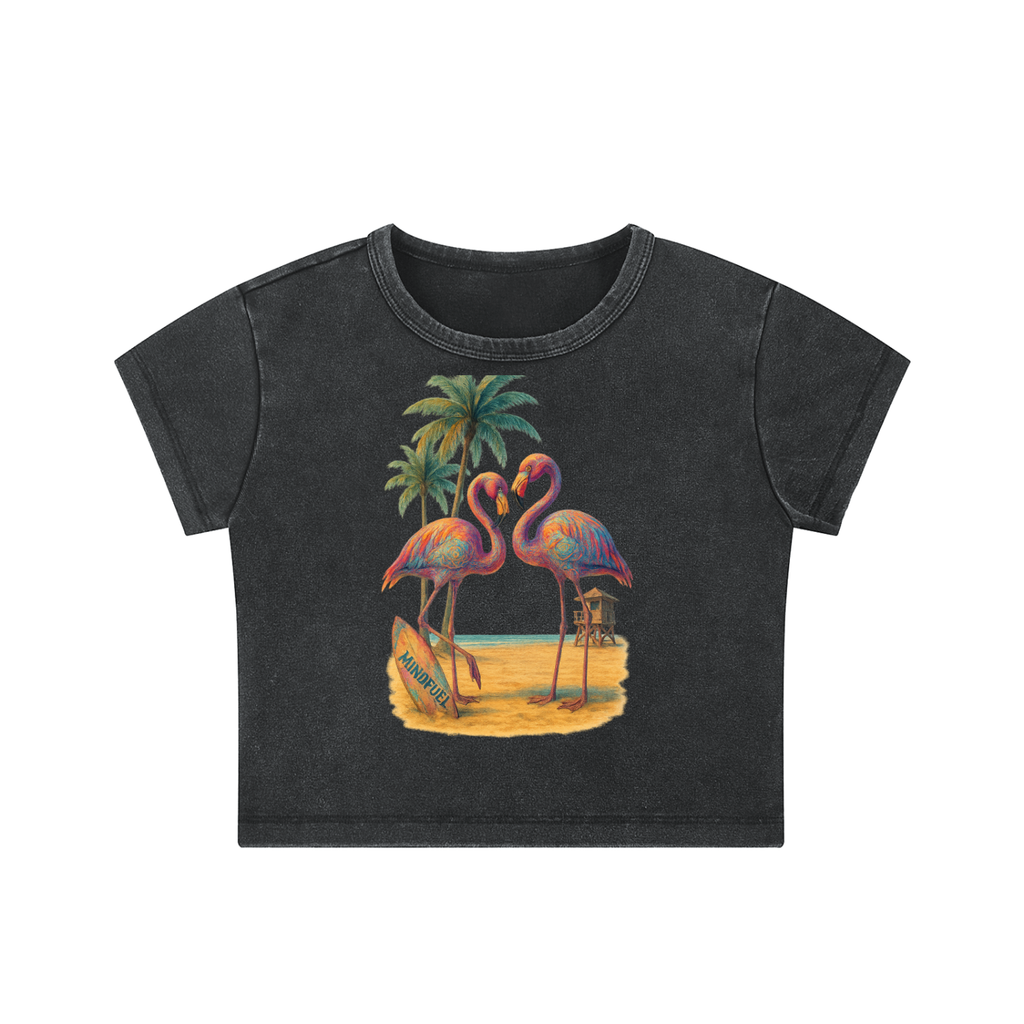 Snow Washed Crop Top