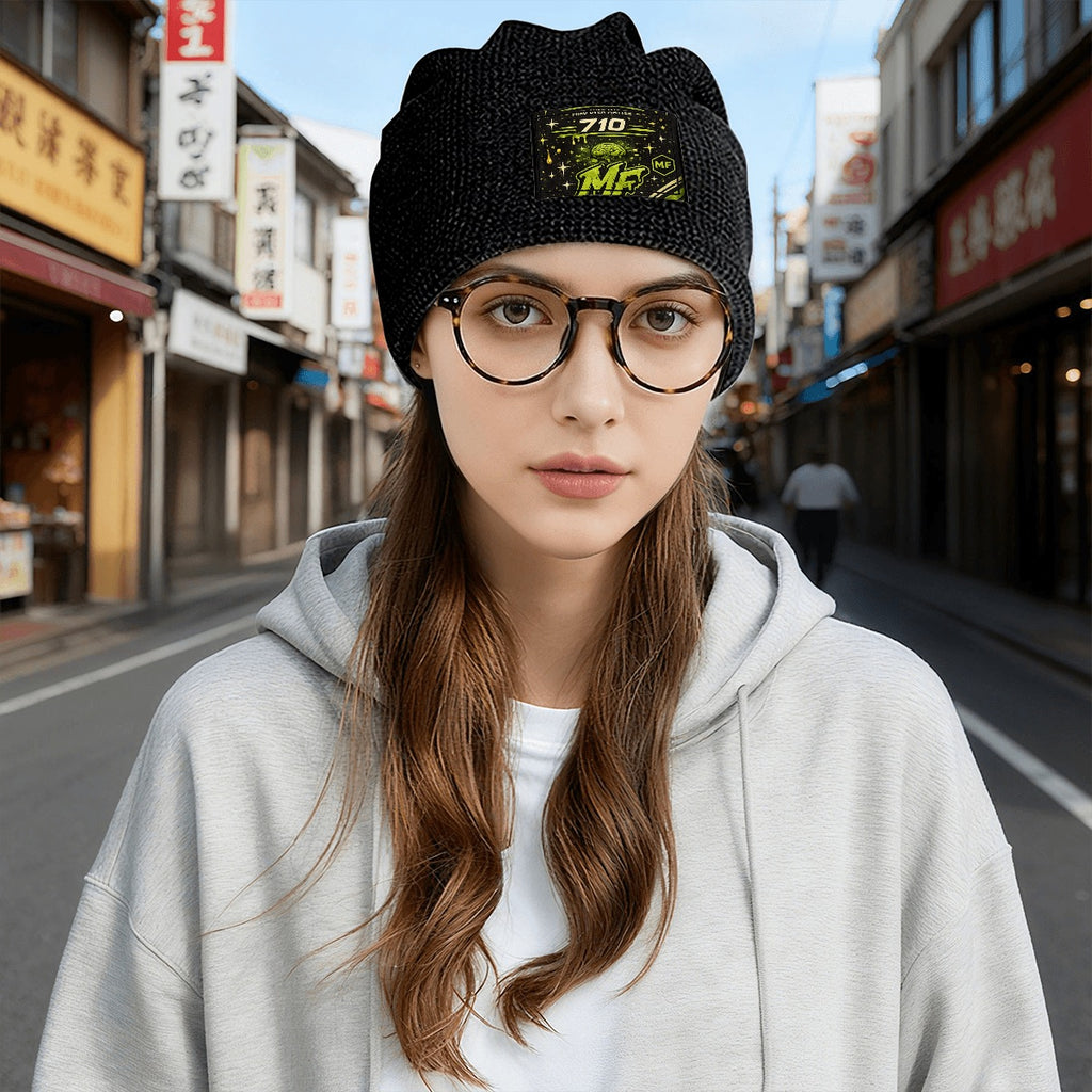 Waffle Knit Pullover Hat