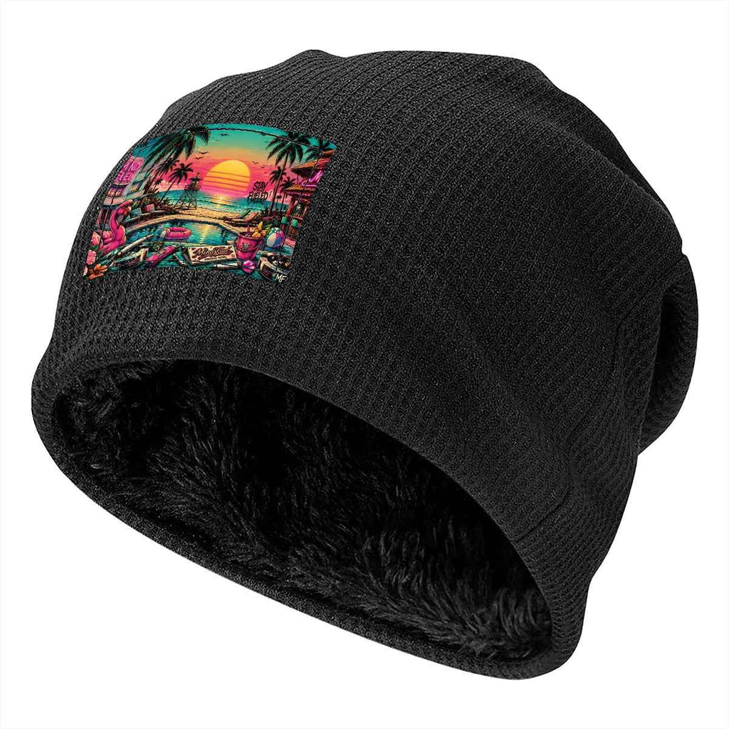 Waffle Knit Pullover Hat