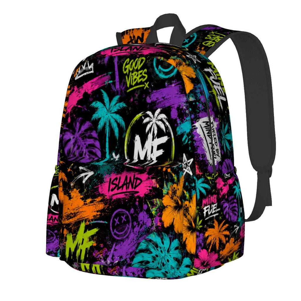 Large Capacity Oxford Backpack with Cloth Side Pockets