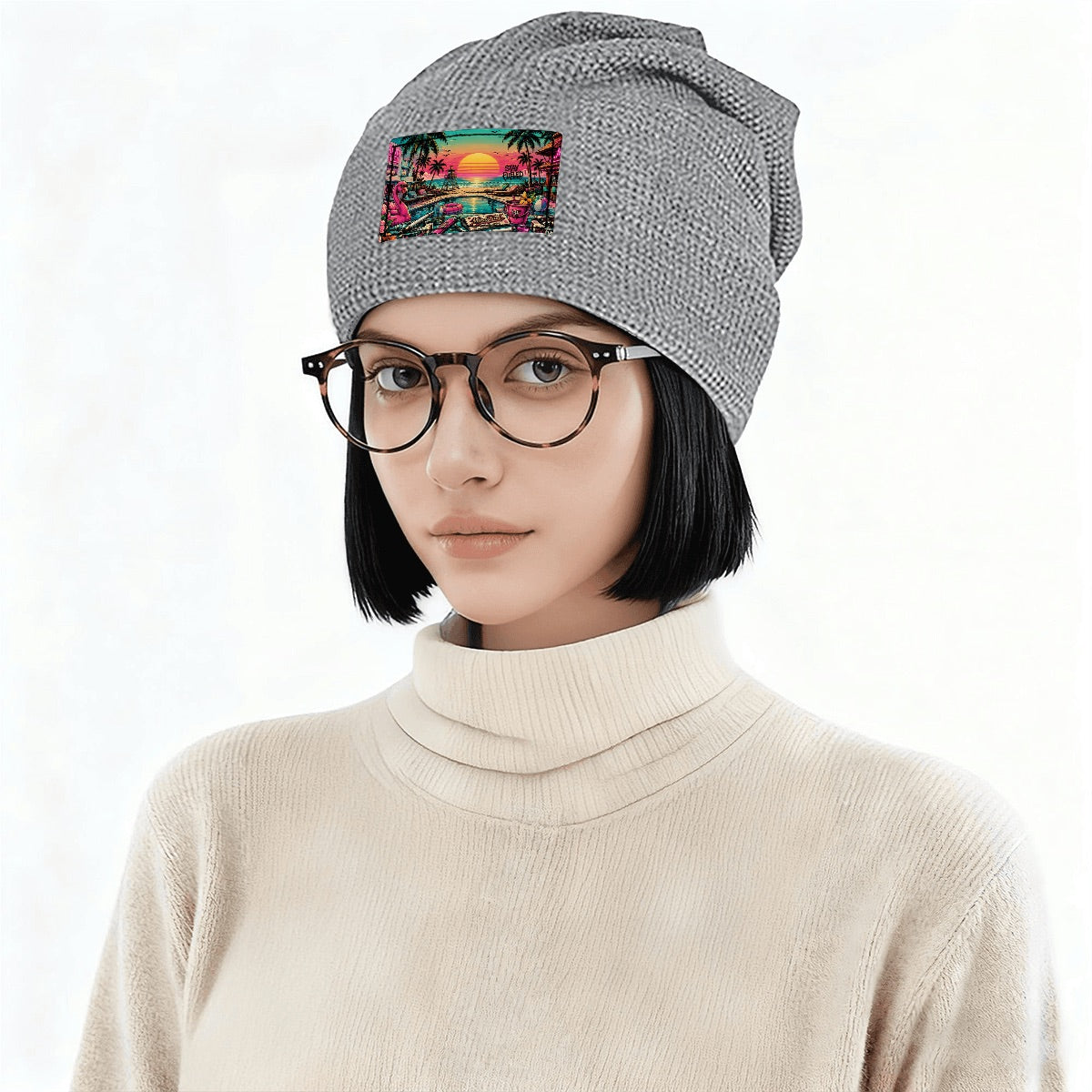 Waffle Knit Pullover Hat