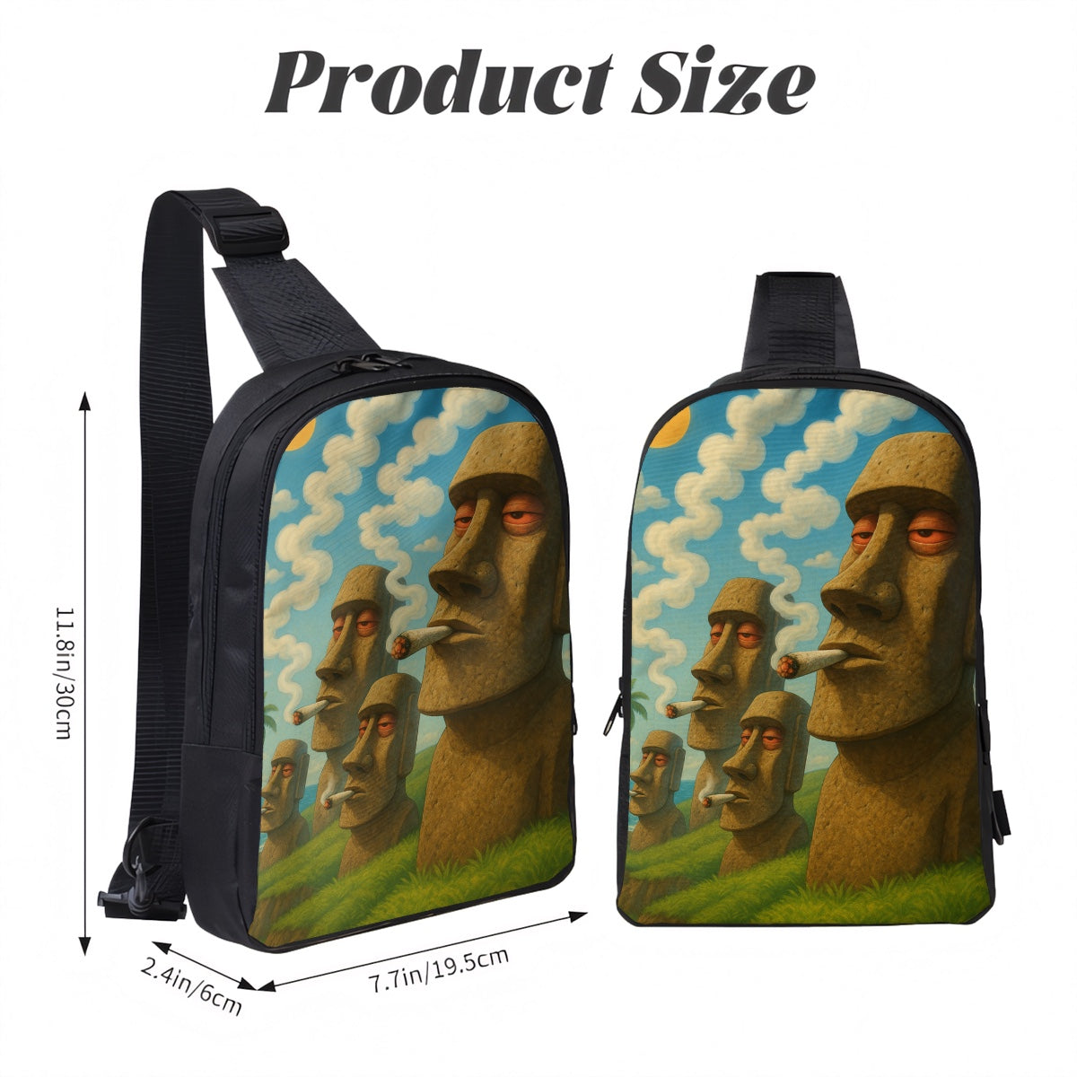 Double Layer CrossBody Bag Chest Bag