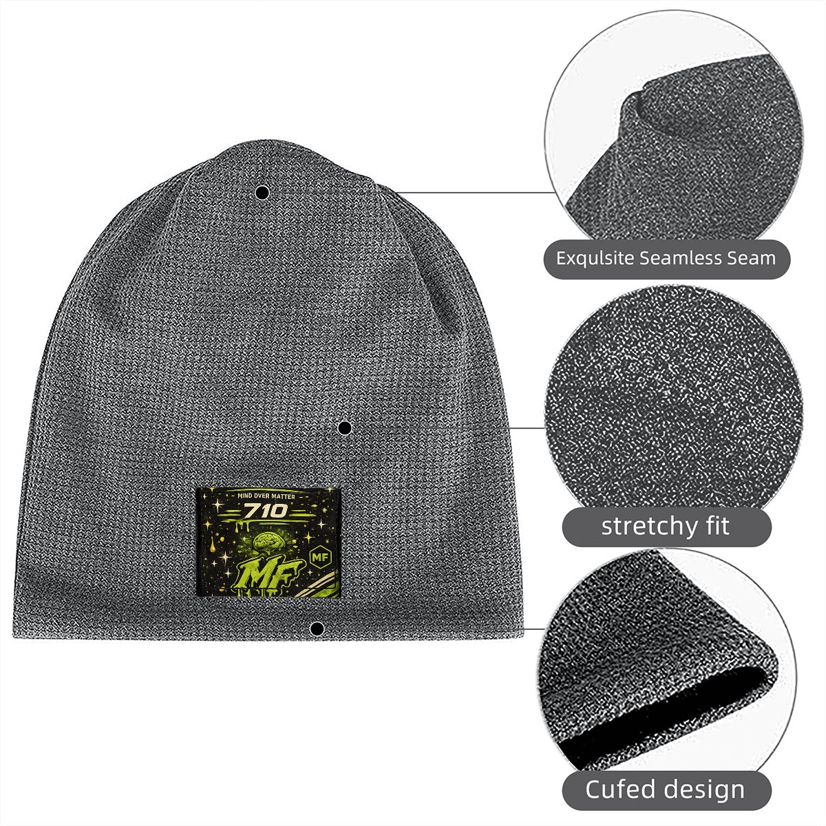 Waffle Knit Pullover Hat