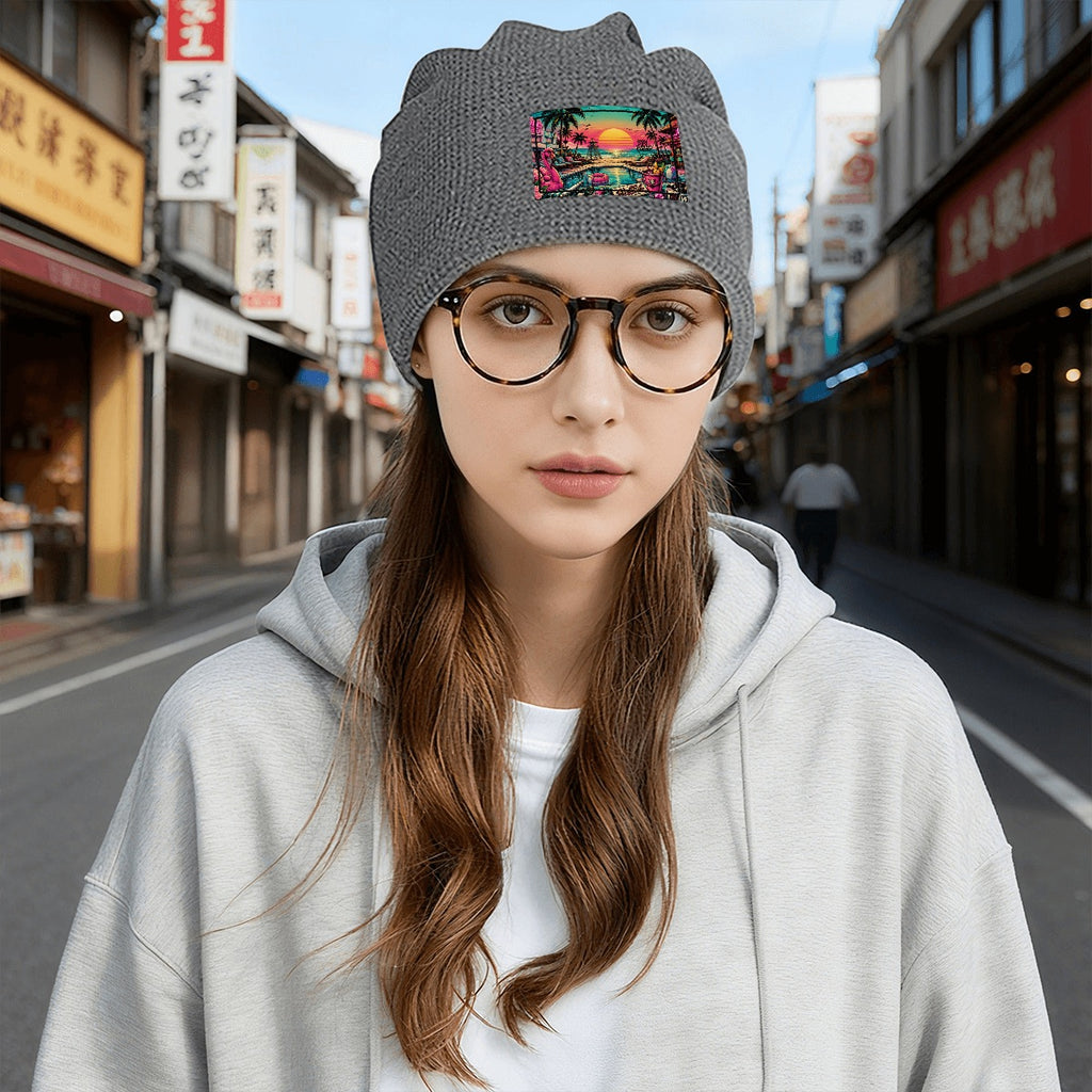 Waffle Knit Pullover Hat