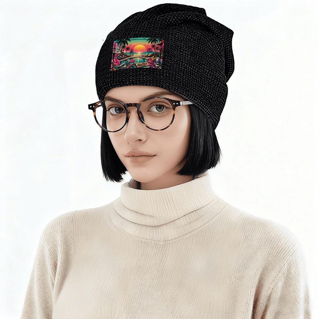 Waffle Knit Pullover Hat