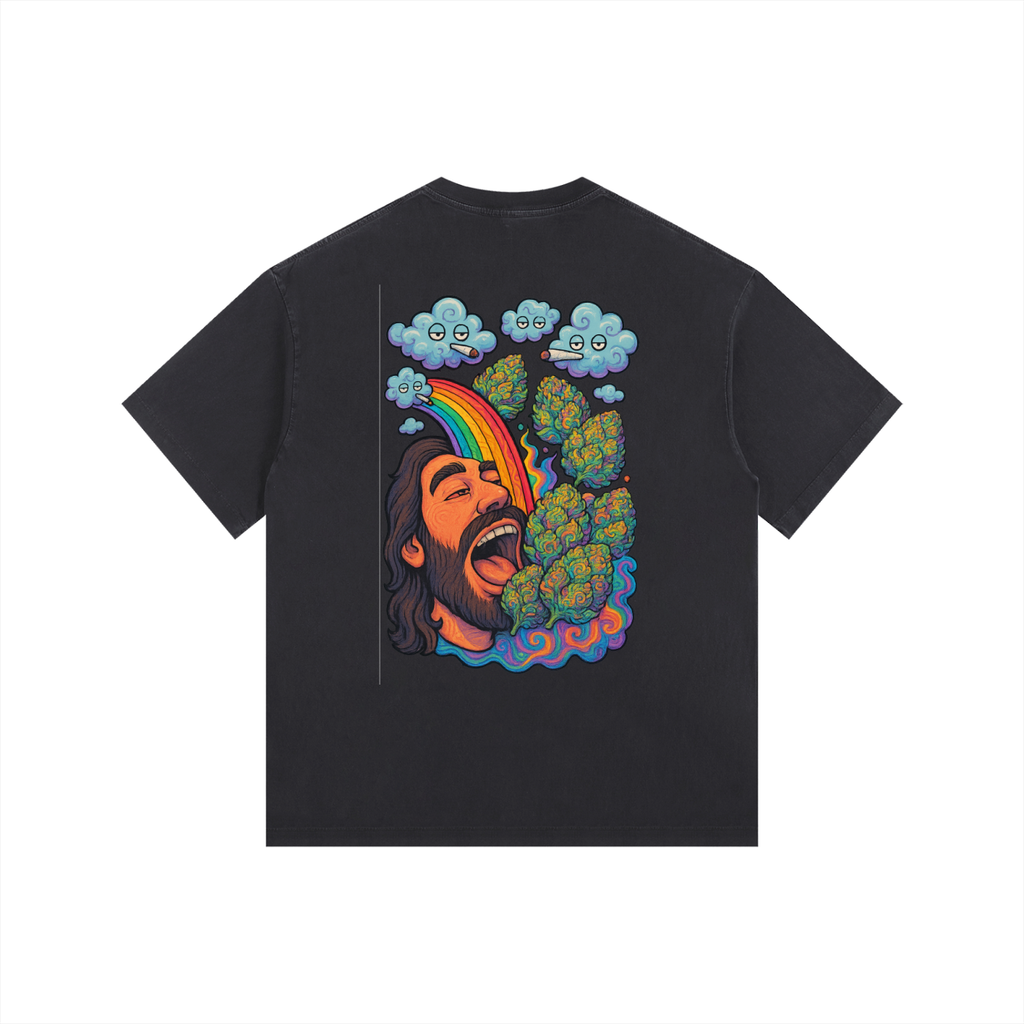 Vintage Washed Oversized Cotton T-Shirt