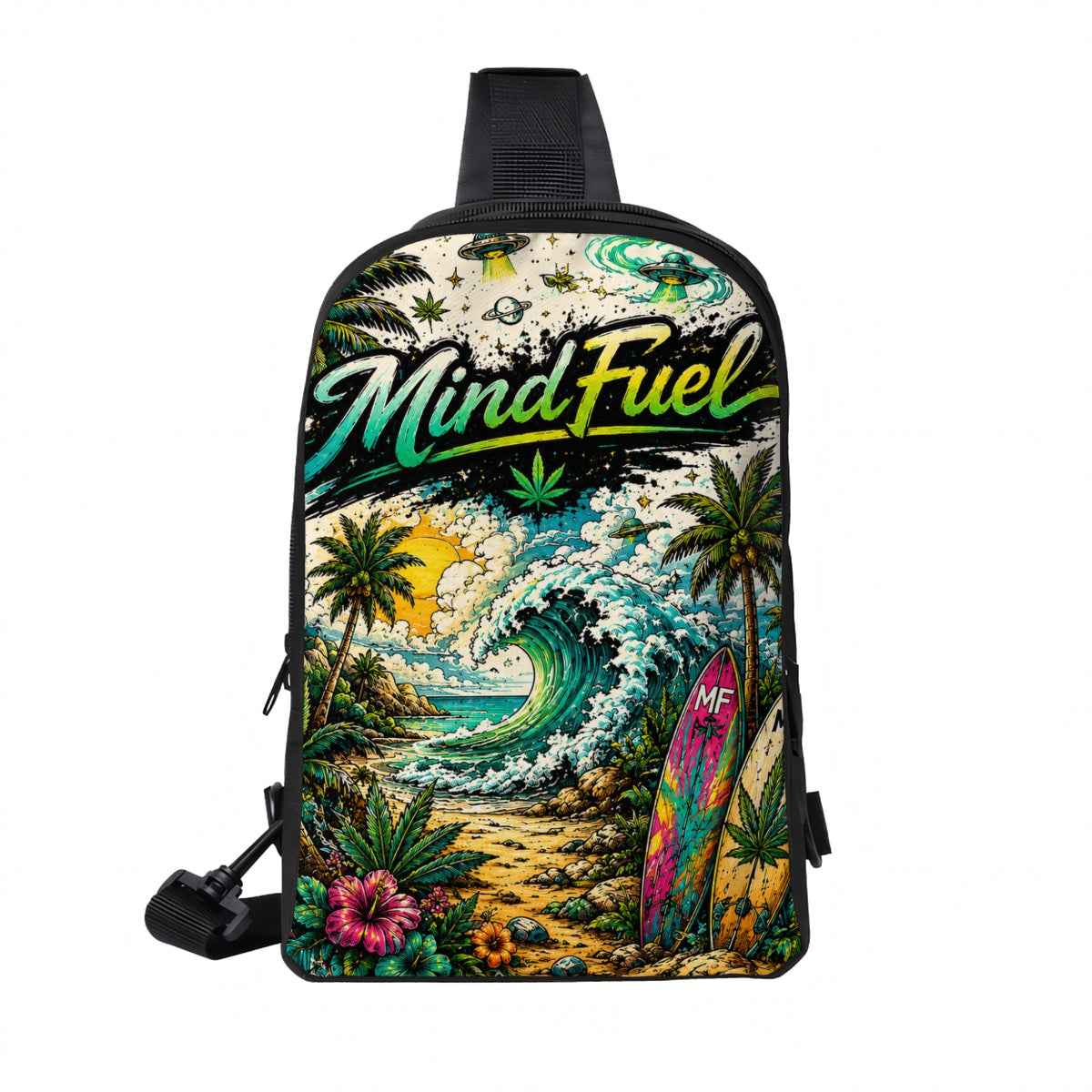 Double Layer CrossBody Bag Chest Bag