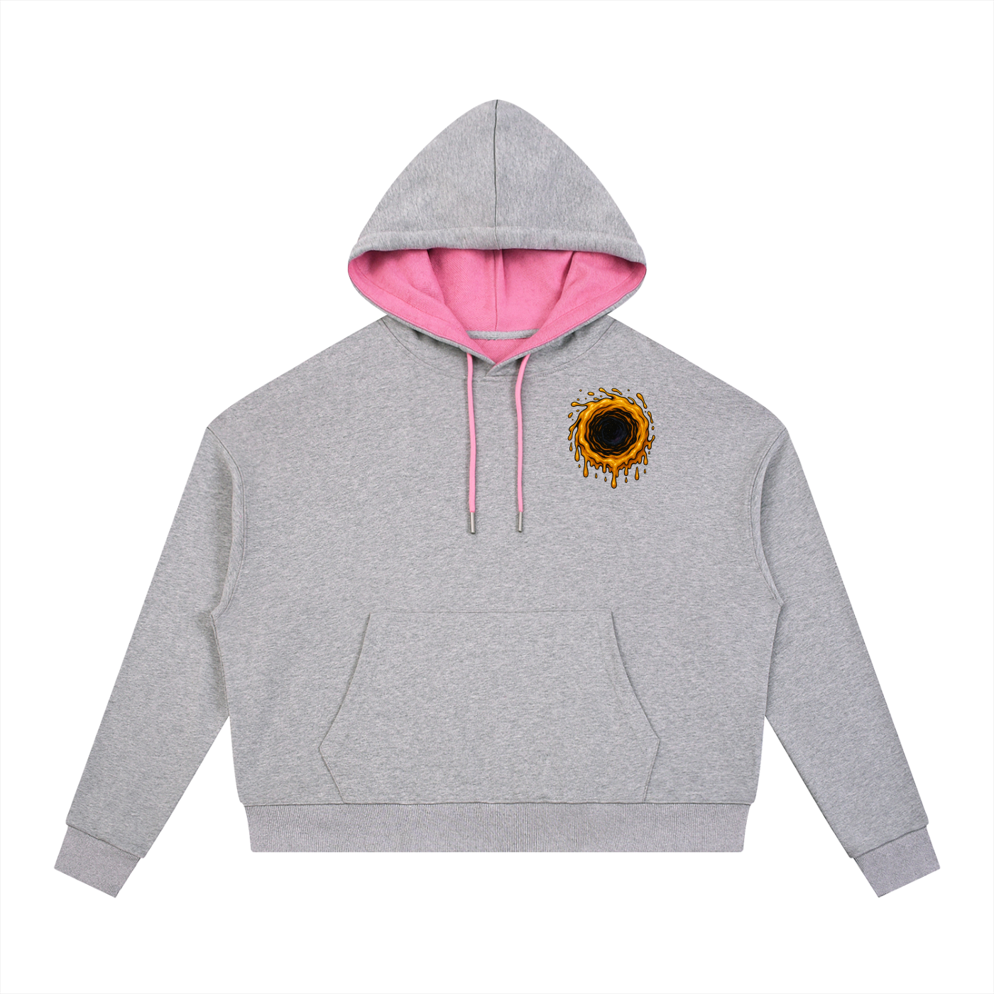 Contrast Drawstring Hoodie