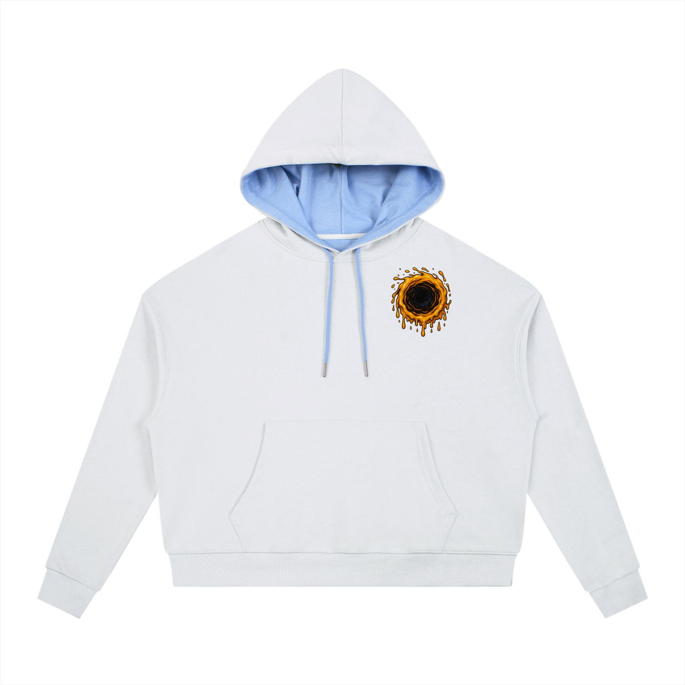 Contrast Drawstring Hoodie