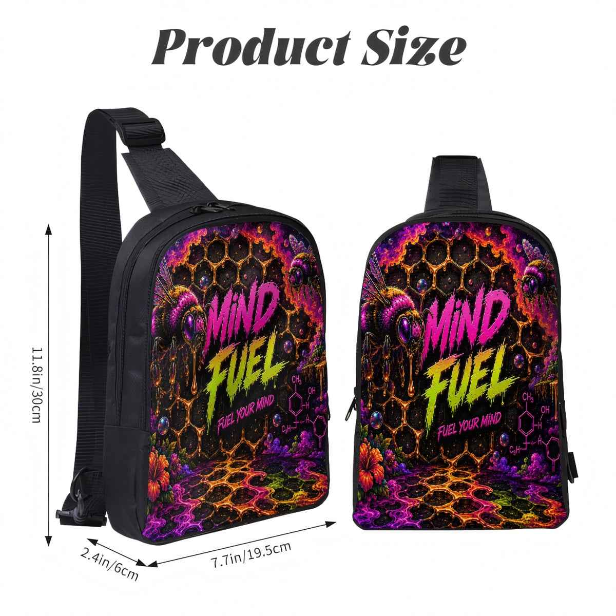 Double Layer CrossBody Bag Chest Bag